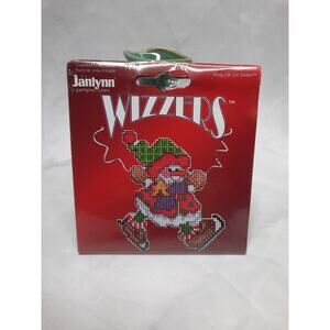Vintage Janlynn Wizzers Counted Cross Stitch Kit Andy On Ice Skates